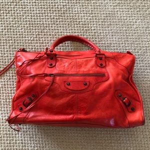 Balenciaga Work Vemillion bag